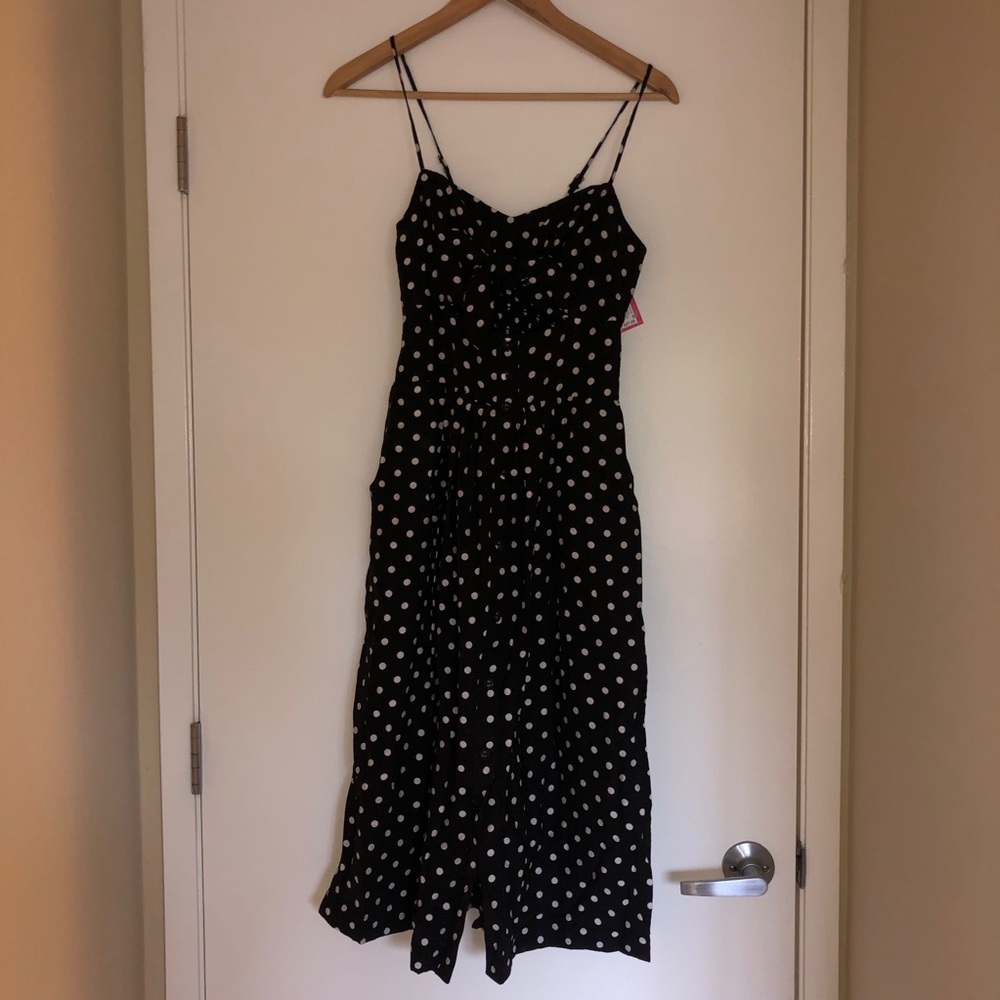 Xhilaration Target black and white polka dot dress